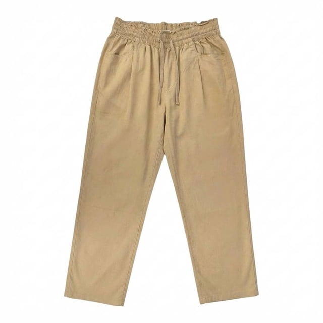 Pantalón George para Dama con Resorte y Jareta Beige Talla G