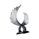 thumbnail image 5 of Adorno de ala Figura de ala Figura decorativa de escritorio Estatua de ala coleccionable Gris, 5 of 9