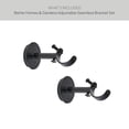 thumbnail image 6 of Better Homes & Gardens 1" Matte Black Adjustable Seamless Hidden Curtain Rod Bracket, Set of 2, 6 of 9