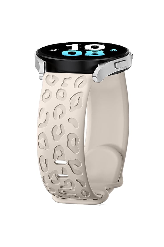 Silikon Bracelet Band for Amazfit GTR 47mm/GTR 4/GTR 3 Pro/GTR 3/GTR 2, 22mm Sport Leopard Wristband, Replacement Strap for Amazfit Bip 5/Pace/Stratos