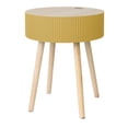 thumbnail image 1 of Mesa auxiliar con almacenaje amarilla Homecreations, 1 of 4