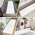 thumbnail image 6 of White 2x6 Kitchen Runner Rug, Farmhouse Solid White Color Modern Art Non-Skid Rubber Backing Large Rectangle Rugs - Living Room Bedroom Home Office, Indoor Floor Mat Carpets Washable Rug, 6 of 9