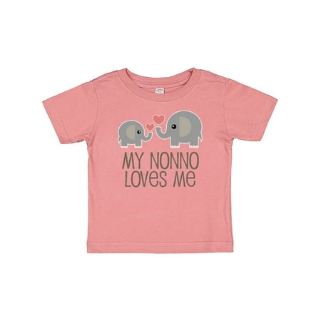 

Inktastic My Nonno Loves Me Grandson Gift Baby Boy or Baby Girl T-Shirt