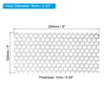 thumbnail image 2 of Uxcell 8"x4" 304 Stainless Steel Perforated Sheet 0.32" Hole Metal Mesh Plate Screen Decorative Ventilation Meshes 2 Pcs, 2 of 5