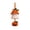 B-#003, variant on Soft Hand Crocheted Ghost Car Hanging Ornament, Halloween Pumpkin Ghost Crochet Car Charm Pumpkin Hat Ghost Rear View Mirror Decor