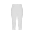 thumbnail image 4 of White Women's Leggings, Women'S Cropped Pants 2024 High Waisted Yoga Capri Pants Lightweight Comfortable Solid Color Soft Casual Pajama Pants,Women's Legging 3XL, 4 of 5