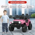 thumbnail image 2 of CazToi Camión Infantil 12V 4x4 Control Remoto Bluetooth Luces LED Ruedas EVA, 2 of 8