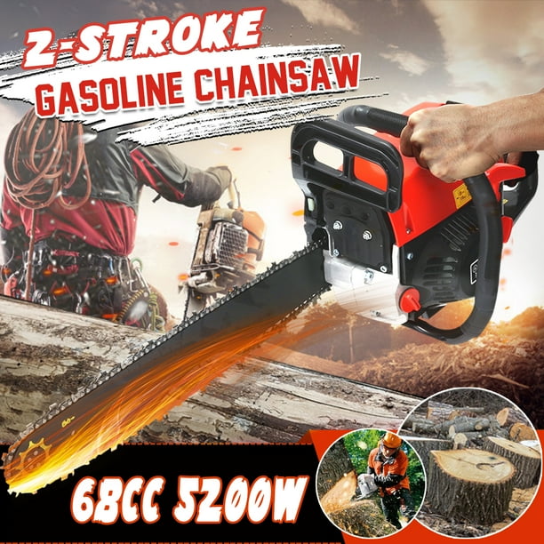 68CC Chainsaw 20" Gas Powered Gasoline Chainsaw Saw Blade 2 Cycle with