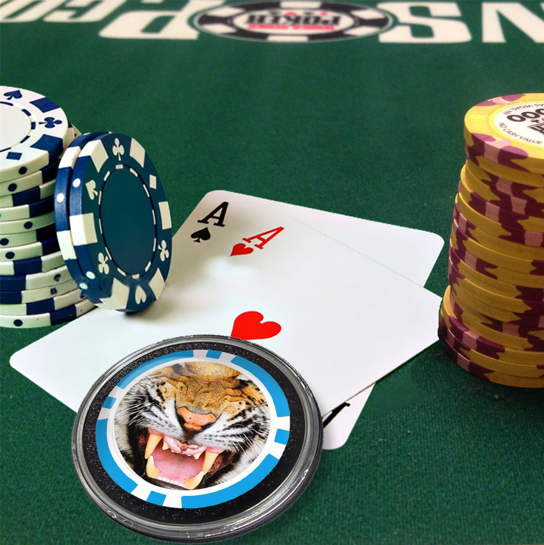 Casino Poker Card Guard Cover Protector I'm a Shark! 