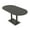 Asian Night w/Matte Black Base, variant on Racetrack Bistro Height Meeting Table Double Metal Base 46x72 Bar Table