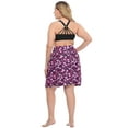 thumbnail image 5 of HDE Women's Plus Active Printed Skort Tulip Hem Mini Skirt, 5 of 5