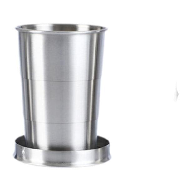Medidor de copa de vino plegable con llavero retráctil y herramienta de bar plegable 150ml