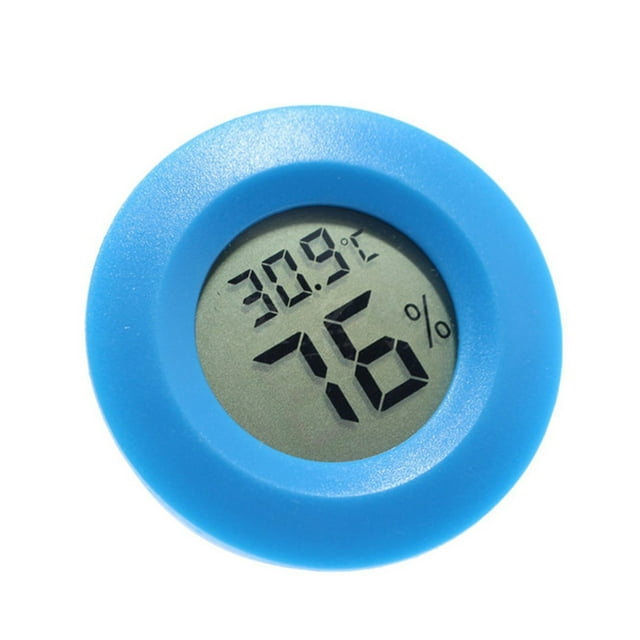 1 Pce Thermomètre Numérique LCD Rond Électronique de Température Intégré pour Réfrigérateur, Surveillance Complète