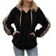 thumbnail image 1 of Blusa de manga larga con retazos de leopardo para mujer Fridja fksj4011, 1 of 5