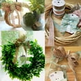 thumbnail image 4 of 2 Burlap Bows 4" x 3" and 2 Yards of Burlap Ribbon, Mint Green Plaid by Gwen Studios, 4 of 5