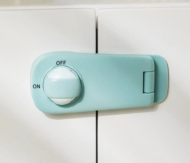 1 set of baby anti-hand pinch cabinet door locks refrigerator baby anti-opening multifunctional child locks child safety locks protective drawer buckles