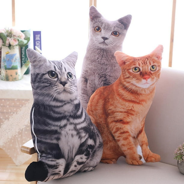 Gwong Juguete 50 cm Simulación linda Three-Dimension Cat Almohada Tiger Pattern Muñeca de peluche Juguete Gwong 30006985