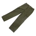 thumbnail image 3 of Pantalones holgados para hombre, de color puro, con múltiples bolsillos, informales, holgados, para uso diario, color verde OD 175, 3 of 15