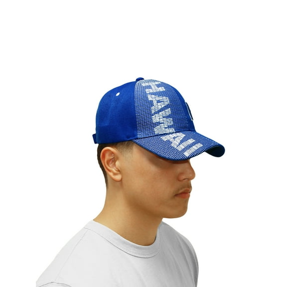 ISLAND CREW HAWAII CAP: Hi Hawaii W/ Island Logo, Royal Blue