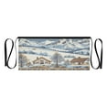 thumbnail image 7 of Yayeee Waist Apron with Pockets for Cooking Waterproof Half Server Aprons, Blue Snowy Mountain, 7 of 7