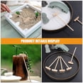 thumbnail image 3 of LOLIPPYY 4Pcs Mini Wooden Rake Khaki Compact Sandbox Decoration Micro Landscape Design Sand Table Maintenance All Ages, 3 of 8