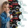 thumbnail image 3 of Blackout Kids Curtains,Multicolor Controllers Games Text Black Pattern Childrens Insulated Curtains Set Of 2,Bedroom Essentials,Toddler Room Decor 42"x63", 3 of 5