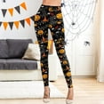 thumbnail image 4 of Elastic Leggings, Women -lift Quick-drying Stretch Pants, Halloween Printed Skinny Trousers Fashion Costumes - Hat, 4 of 10