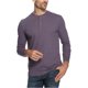 thumbnail image 1 of Camiseta henley Weatherproof de jersey cepillado resistente a la intemperie morado extragrande, 1 of 2