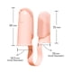 thumbnail image 3 of Cepillo de dientes para mascotas de 2 dedos Gatos Perros Cepillo de dientes para dedos Herramientas de limpieza bucal (Rosa), 3 of 5