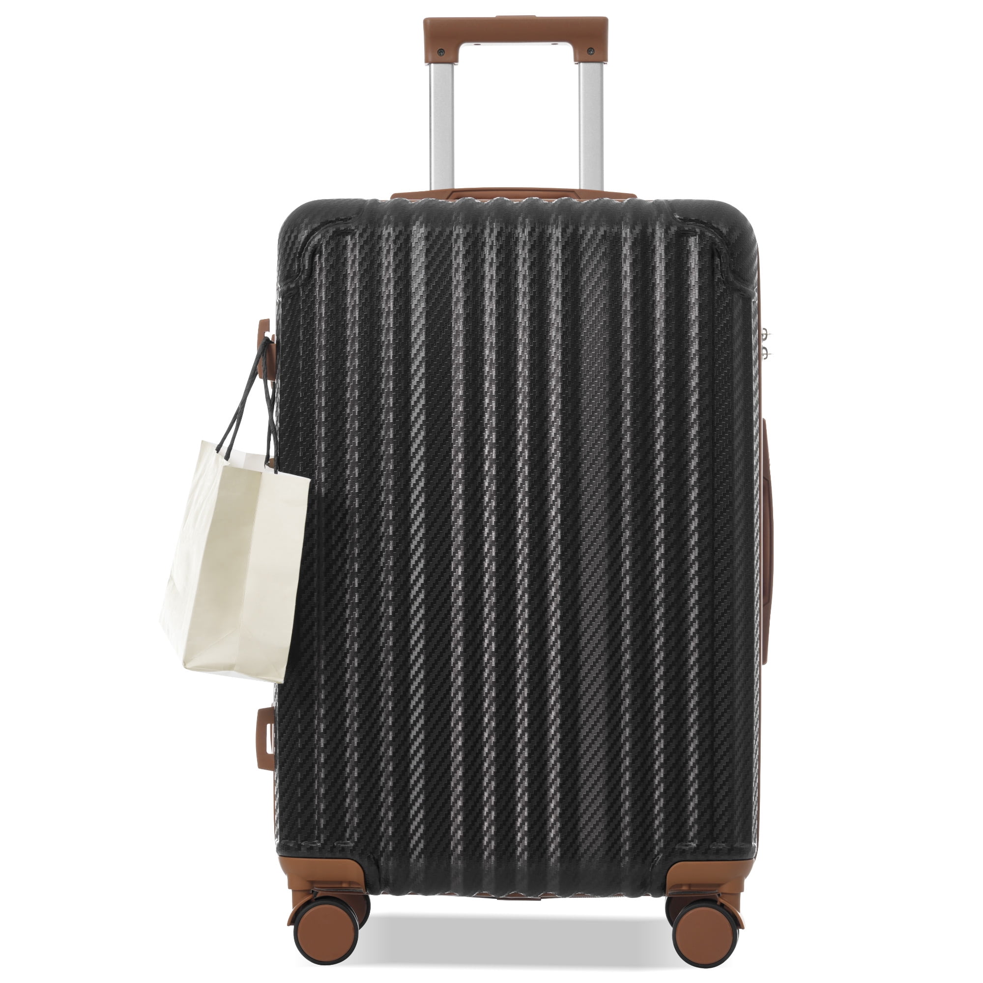 imerelez 6-Piece Luggage Set, Durable Hardshell ABS Suitcase with Spinner Wheels, TSA Lock, Side Hooks, Lightweight Carry-On & Checked Luggage