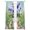 Green, variant on Spring Easter Sheer Curtains 108 Inch Length 2 Panels Set Window Treatments, Purple Floral Summer Botanical Vintage Rod Pocket Semi Curtains for Living Room/Bedroom/Kitchen Décor, 104"W x 108"L