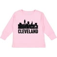 thumbnail image 3 of Inktastic Cleveland Skyline Grunge Boys or Girls Long Sleeve Toddler T-Shirt, 3 of 5