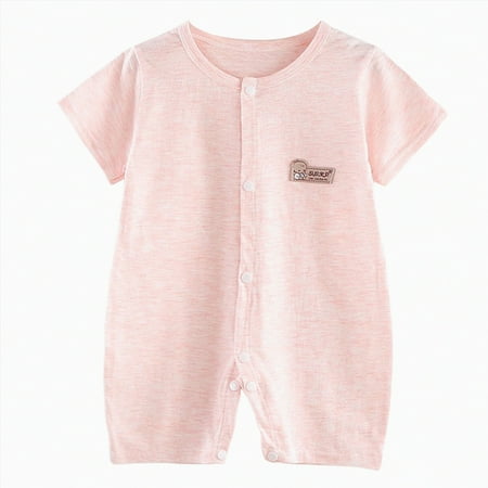KPOPLK Unisex Baby Boy Girl 2/3 Pack Rompers Long Sleeve 2 Way Zipper One Piece Jumpsuits Clothes Sets(Pink 12-18 Months)