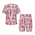 thumbnail image 1 of Fotbe Garden Gnomes Pijama Estampada de 2 Piezas para Niños – Ropa de Dormir de Manga Corta Cómoda para Niños y Niñas, Camiseta y Shorts de Algodón-Large, 1 of 6