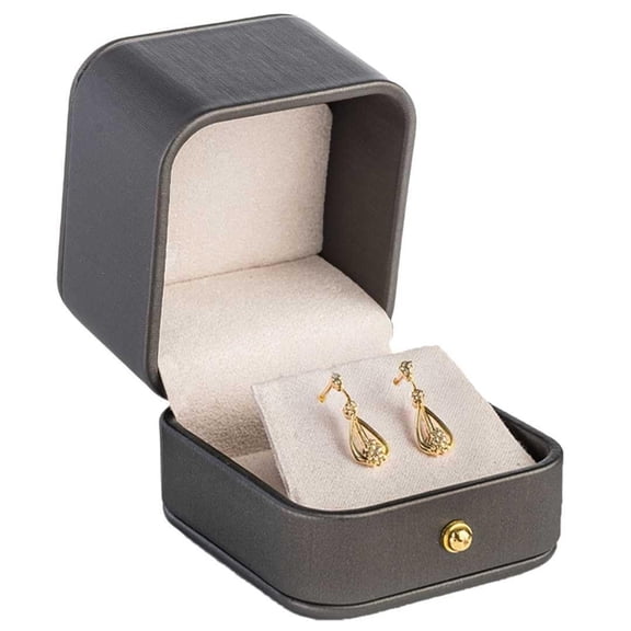 Luxury earring jewelry Gift Box, PU Leather Small Earring Jewelry Box, jewelry Storage Display Case For Women And Men, Earring Holder Organizer for Birthday, Wedding, Engagement, valentines day,