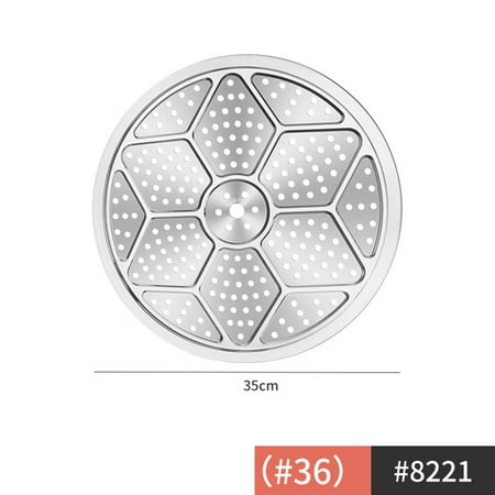 

SUKIY 304 Stainless Steel 15-39cm Steamer Tray Round Steamer Rack Steaming Plate