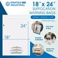 thumbnail image 3 of Spartan Industrial - 18” X 24” (100 Count) Self Seal Clear Poly Bags with Suffocation Warning for Packaging, Clothes & WFS - Permanent Adhesive, 3 of 7