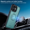 thumbnail image 4 of for iPhone 12 Mini Case Wallet with Card Holder for Women Men Compatible with Magsafe Wallet Detachable Magnetic 2 in 1 Stand Credit Card Slots PU Leather Shockproof Phone case-Off, Green, 4 of 10