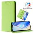 thumbnail image 3 of Wallet Case for iPhone 13 Pro Max, Magnetic Closure PU Leather Flip Phone Case for Men Women with RFID Blocking Card Holder Kickstand, Shockproof Protection Cover for iPhone 13 Pro Max, Green, 3 of 12
