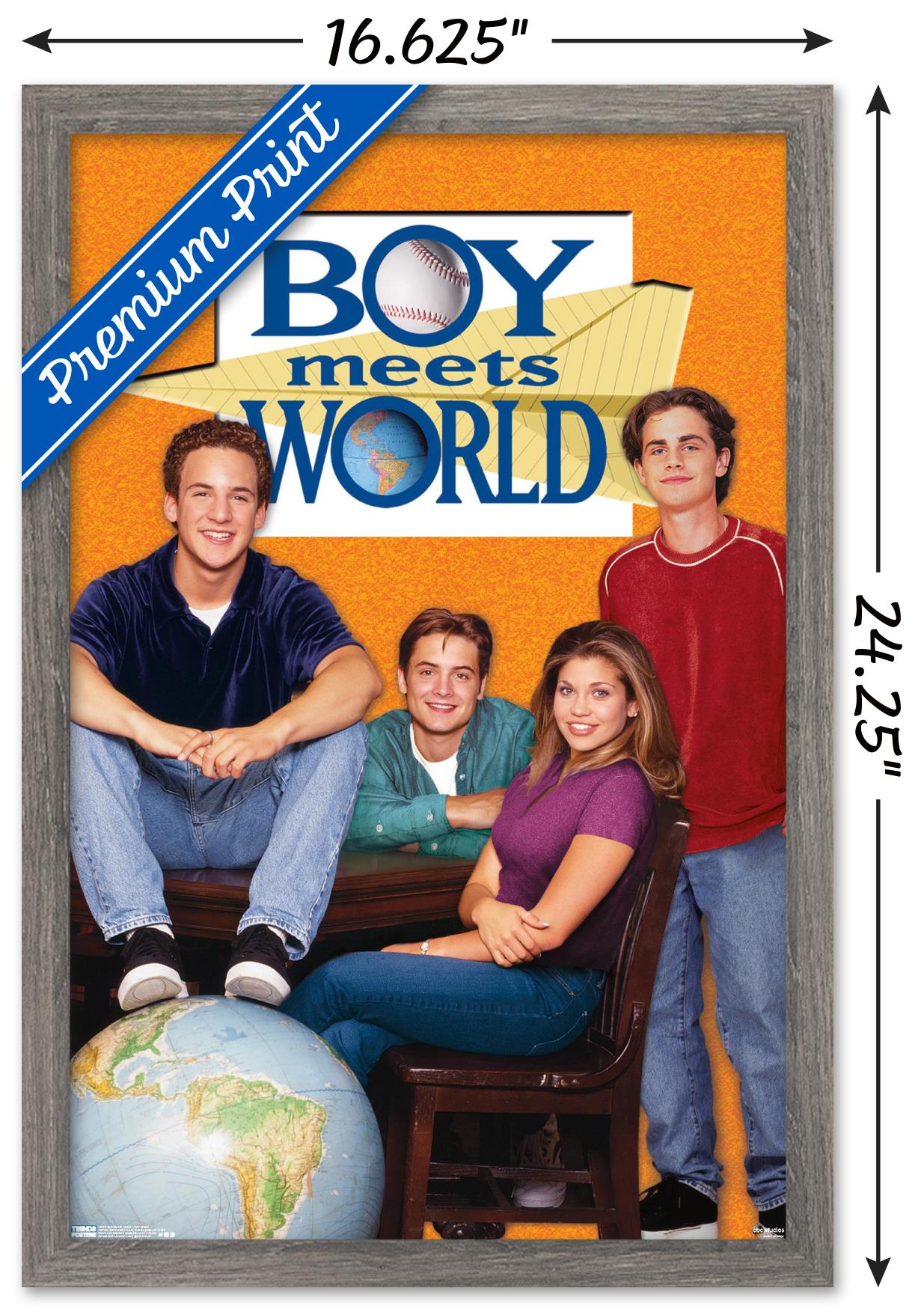 Boy Meets World - One Sheet Wall Poster, 14.725" x 22.375", Framed