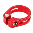 thumbnail image 1 of Metal Seatpost Clamp, 34.9MM Ultra Light Bike Seats Post Clamp CNC Process  For Most Bikes Red,Gold, 1 of 8