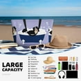 thumbnail image 6 of KLL Bernese Mountain Dog Sitting Bath Tub Print Large Beach Tote Bag Women Waterproof Sandproof Zipper Beach Tote Bag for Pool Gym Grocery Travel with Wet Pocket, 6 of 7