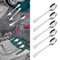 thumbnail image 2 of Dsscvnef 5Pack 304 Stainless Steel Fork Spoon One Fruit Spoon Students Face Fork, 2 of 5