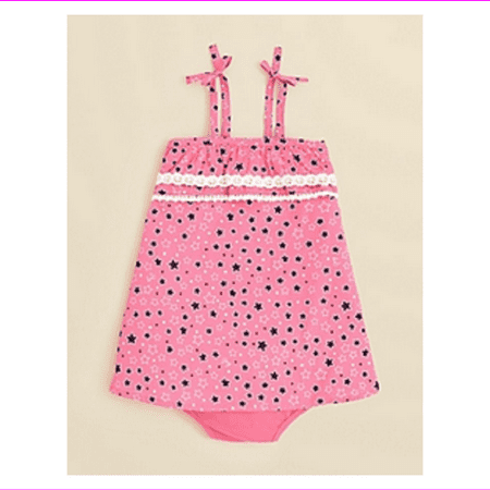Juicy Couture Infant Girls' Star Print Dress and Bloomer Set,Size 18-24 M,MSRP $68