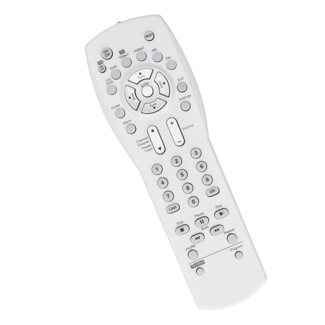 Control remoto de TV, Controlador de de Centro Multimedia de TV/DVD/VCR/AUX/AUDIO/VIDEO PARA LA SERIE AV 3-2-1, Control Remoto de Repuesto, Configuración de CÓDIGOS DE TV,