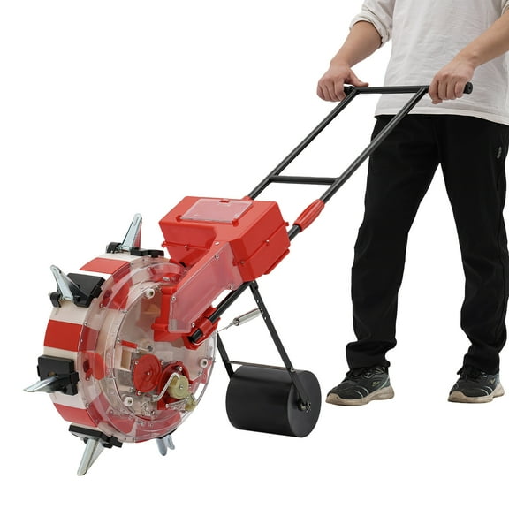7-Nozzles Manual Seeding Machine 3-15mm Seeder Planter Hand-push Seeder Garden Farm Soybean Peanut Seeder