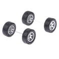 thumbnail image 6 of Almencla 4x4Pcs 1/64 Scale Wheels Replacement Parts for Diecast Car Model Kids RC Truck Argent B, 6 of 8