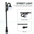 thumbnail image 6 of Gymnture Mini Solar Lamp Post Lights with Wooden Bench, 6 of 10