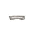 thumbnail image 3 of Meridian Furniture Limitless Cream Velvet Modular 4 Piece Sectional, 3 of 14