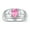 Pink Ice, variant on Men's Rings Sterling Silver Classic 8X6MM Oval Gemstone & Diamond Ring Pink Ice October Birthstone Rings For Man Silver Rings Size 12